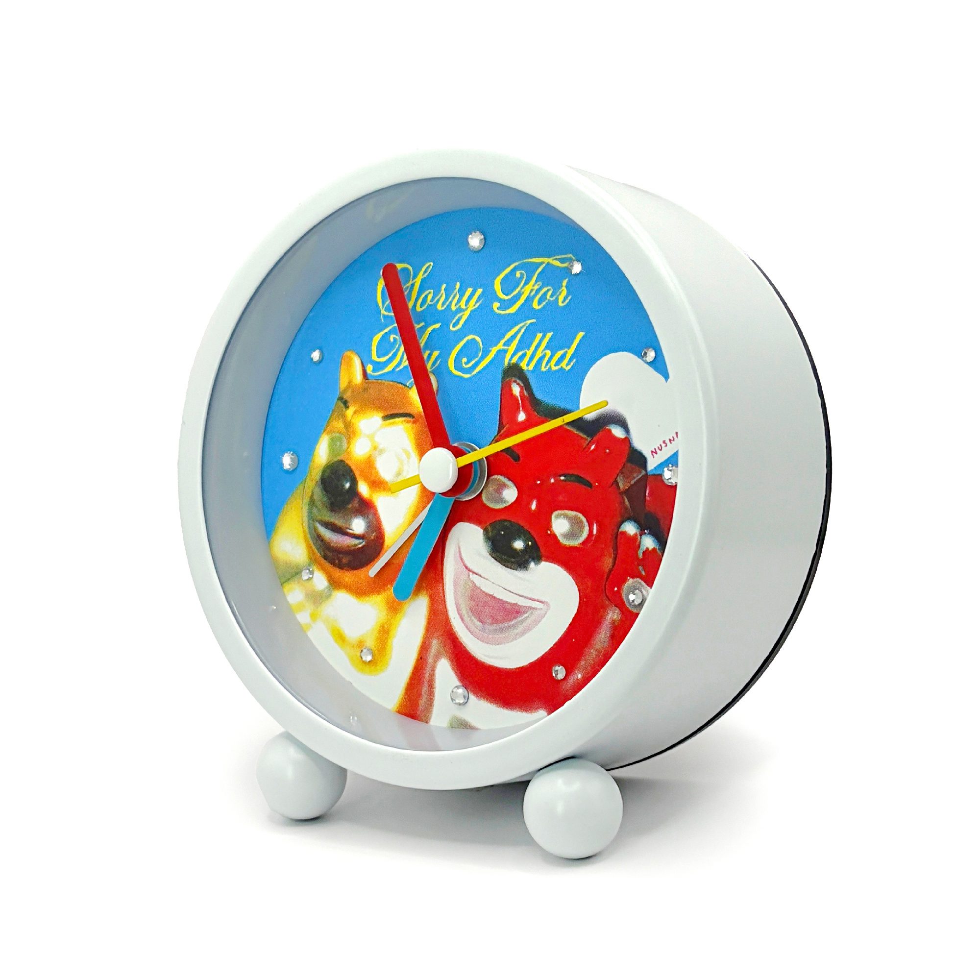 NUSNAW ADHD BEAR MINI CLOCK 너스나우 곰돌이 미니 탁상시계