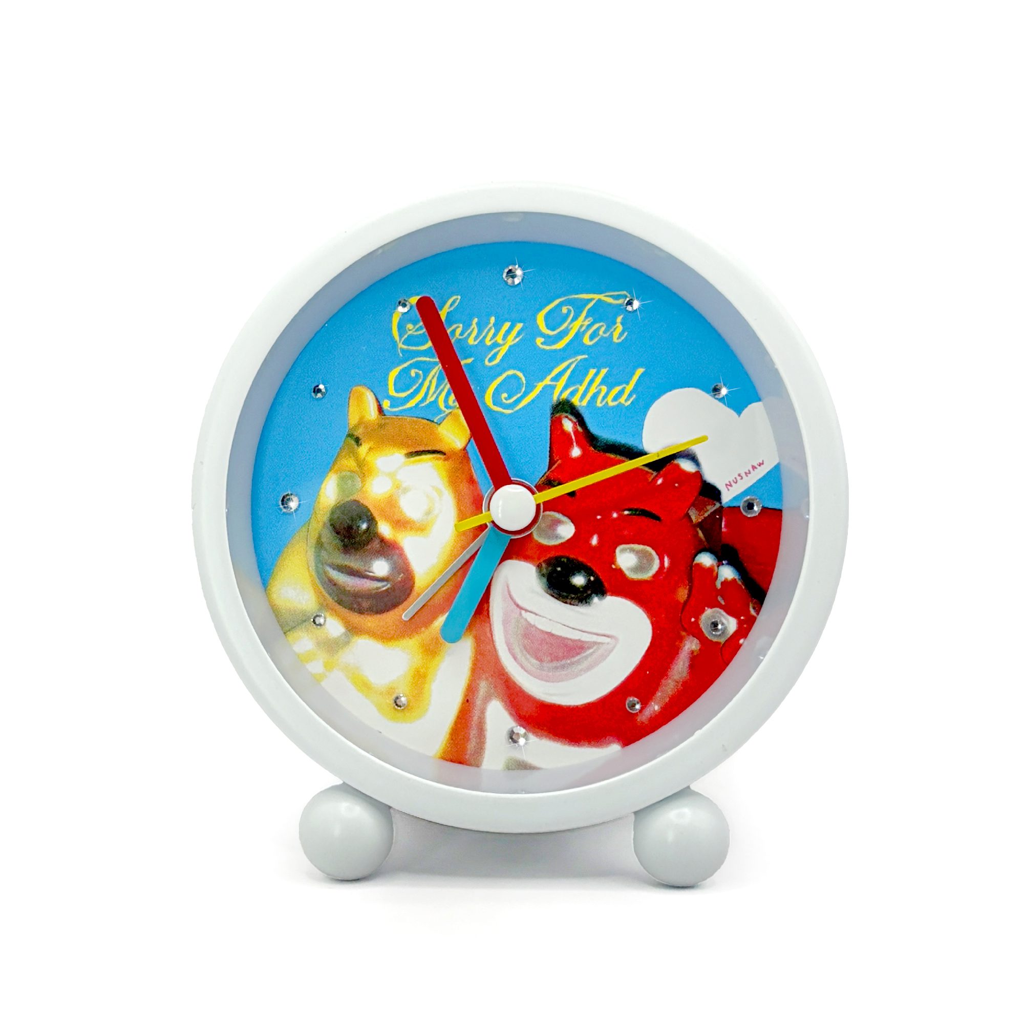 NUSNAW ADHD BEAR MINI CLOCK 너스나우 곰돌이 미니 탁상시계
