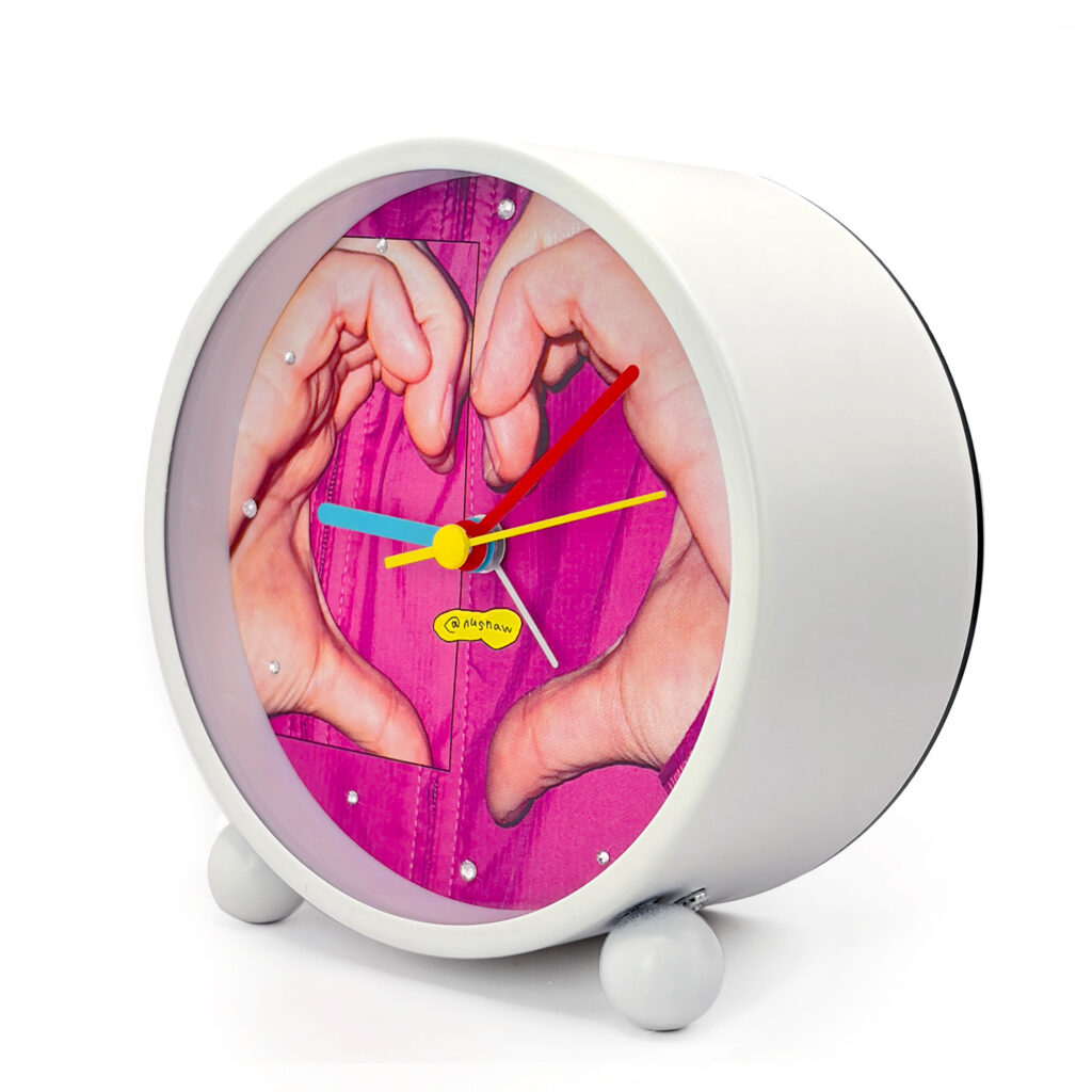 NUSNAW 2024LOVE CLOCK 너스나우 하트 탁상 알람시계
