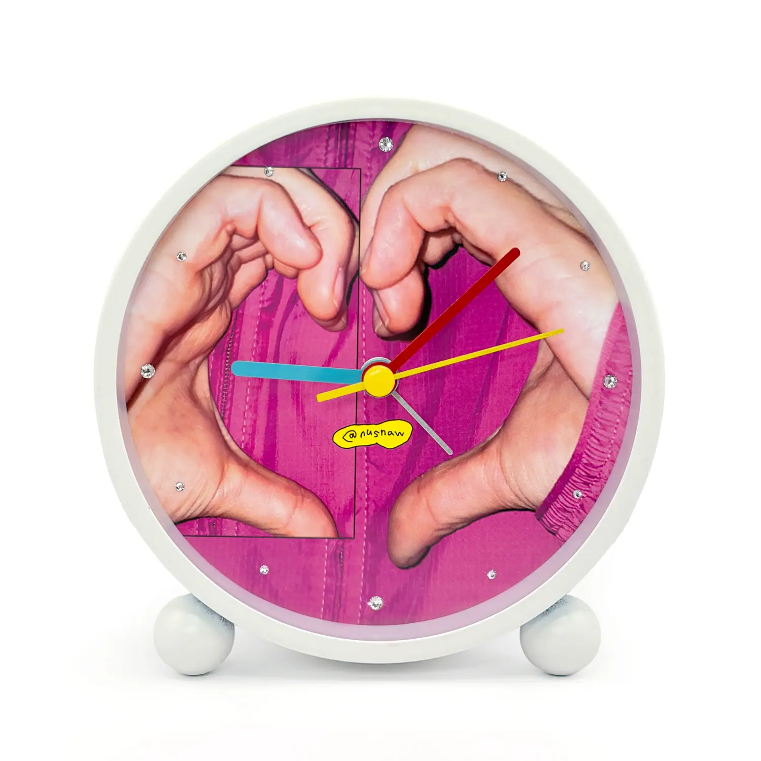 NUSNAW 2024LOVE CLOCK 너스나우 하트 탁상 알람시계