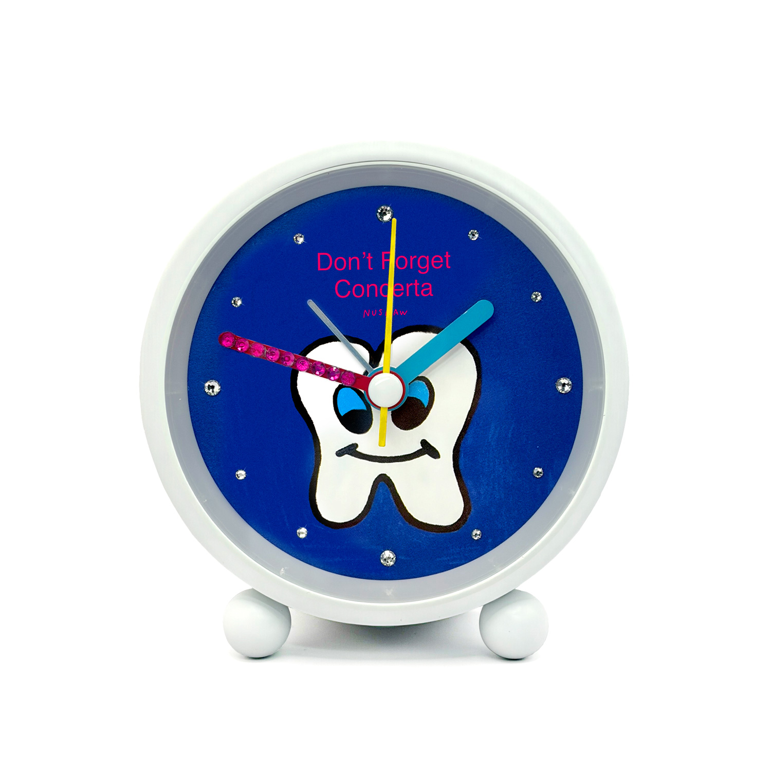 NUSNAW TEETH MINI CLOCK 너스나우 대만 이빨 캐릭터 미니 탁상시계
