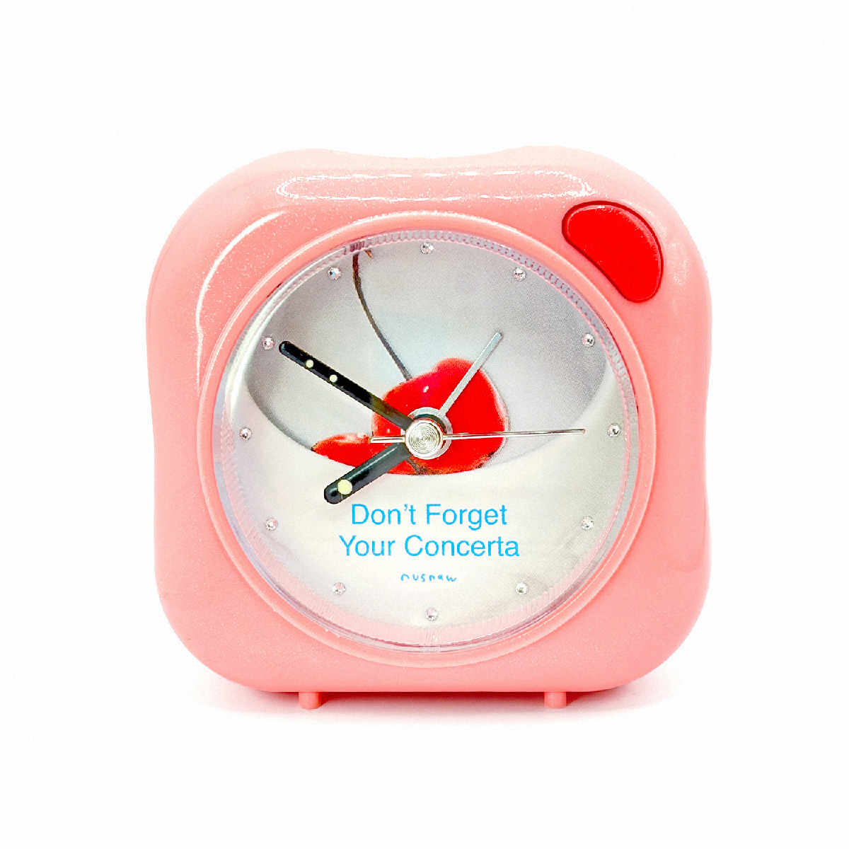 NUSNAW Don't Forget Your Concerta BUTTON CLOCK 너스나우 버튼 탁상 알람시계