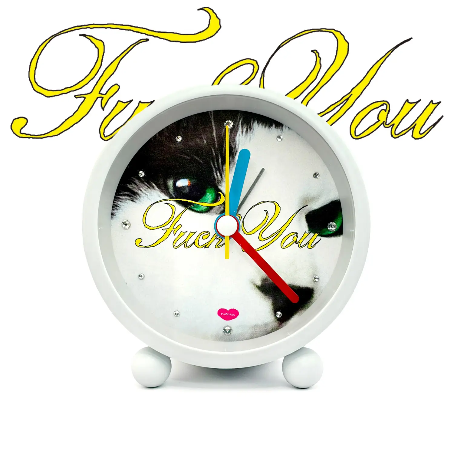 NUSNAW BONG-GU MINI CLOCK 너스나우 봉구 고양이 미니 탁상시계