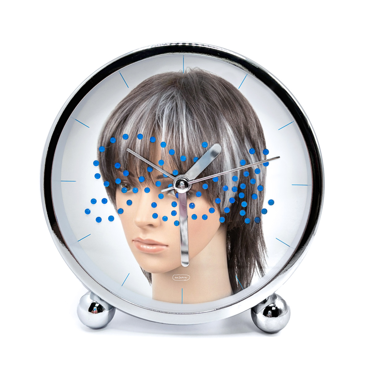 WIG MIRROR CLOCK by nusnaw